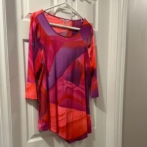ADX Vibrant Pink and Purple Top